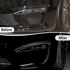 [Real Carbon Fiber] Front Fog Light Trim Covers (2PCS) for Tesla Model S 2022-2024 - T-Launch