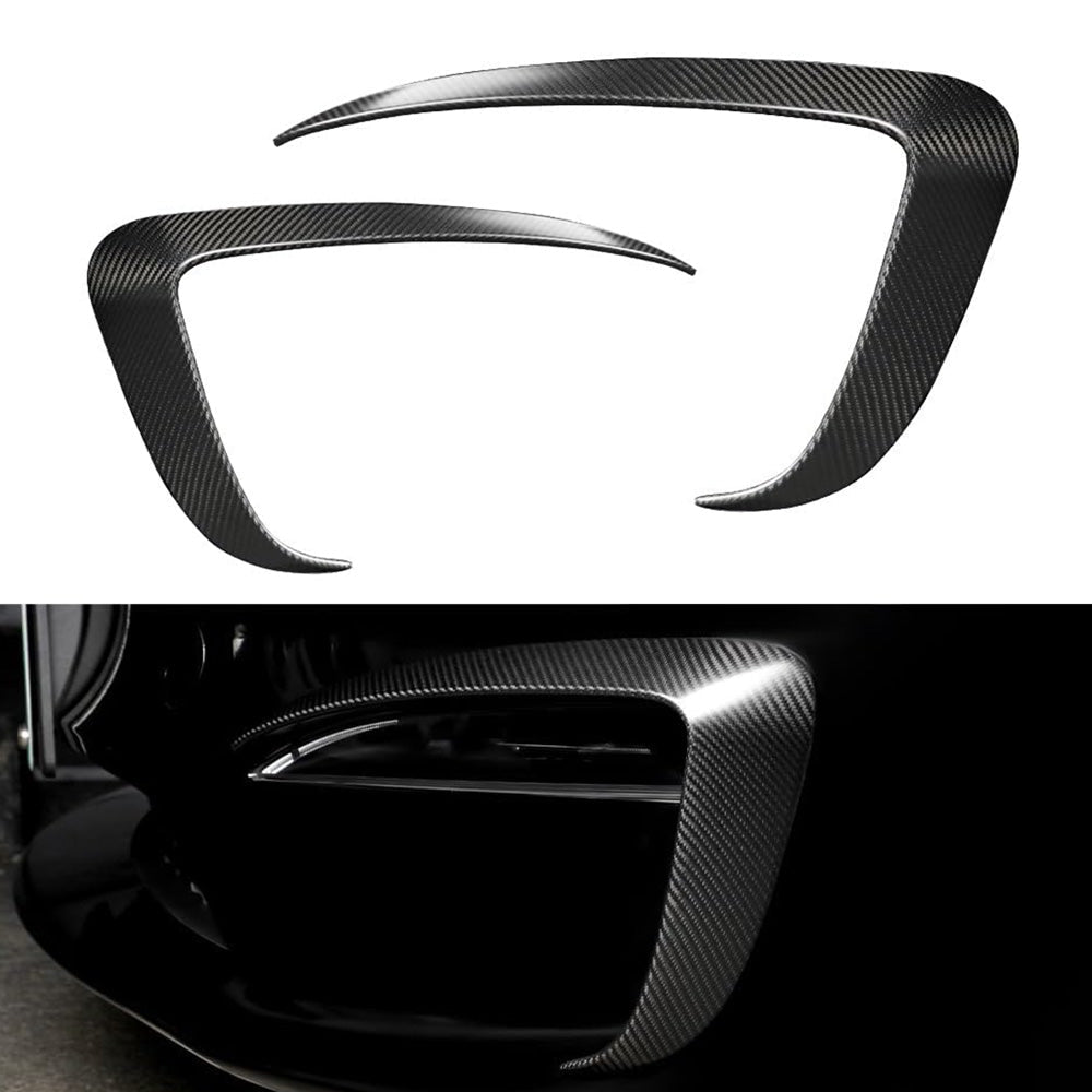 [Real Carbon Fiber] Front Fog Light Trim Covers (2PCS) for Tesla Model S 2022-2024 - T-Launch