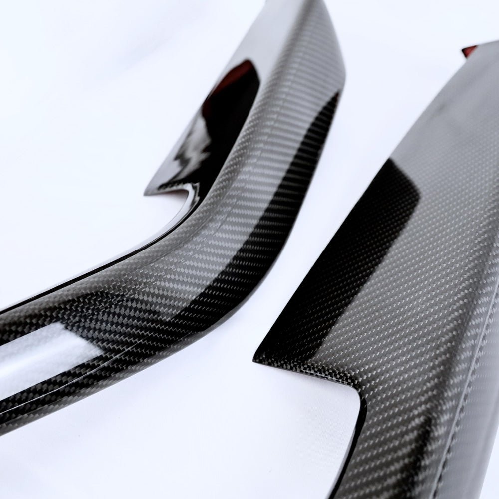 [Real Carbon Fiber] Front & Rear Door Armrest Overlays Covers (4 PCS) for Tesla Model 3 Highland 2024+ - T-Launch