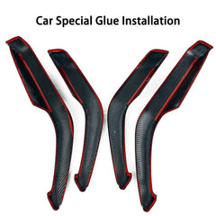 [Real Carbon Fiber] Front & Rear Door Armrest Overlays Covers (4 PCS) for Tesla Model 3 Highland 2024+ - T-Launch