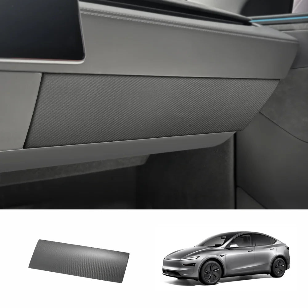 [Real Carbon Fiber] Glove Box Cover for Tesla Model Y Juniper 2025+ - T-Launch