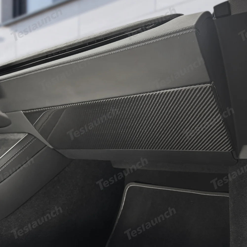 [Real Carbon Fiber] Glove Box Cover for Tesla Model Y Juniper 2025+ - T-Launch