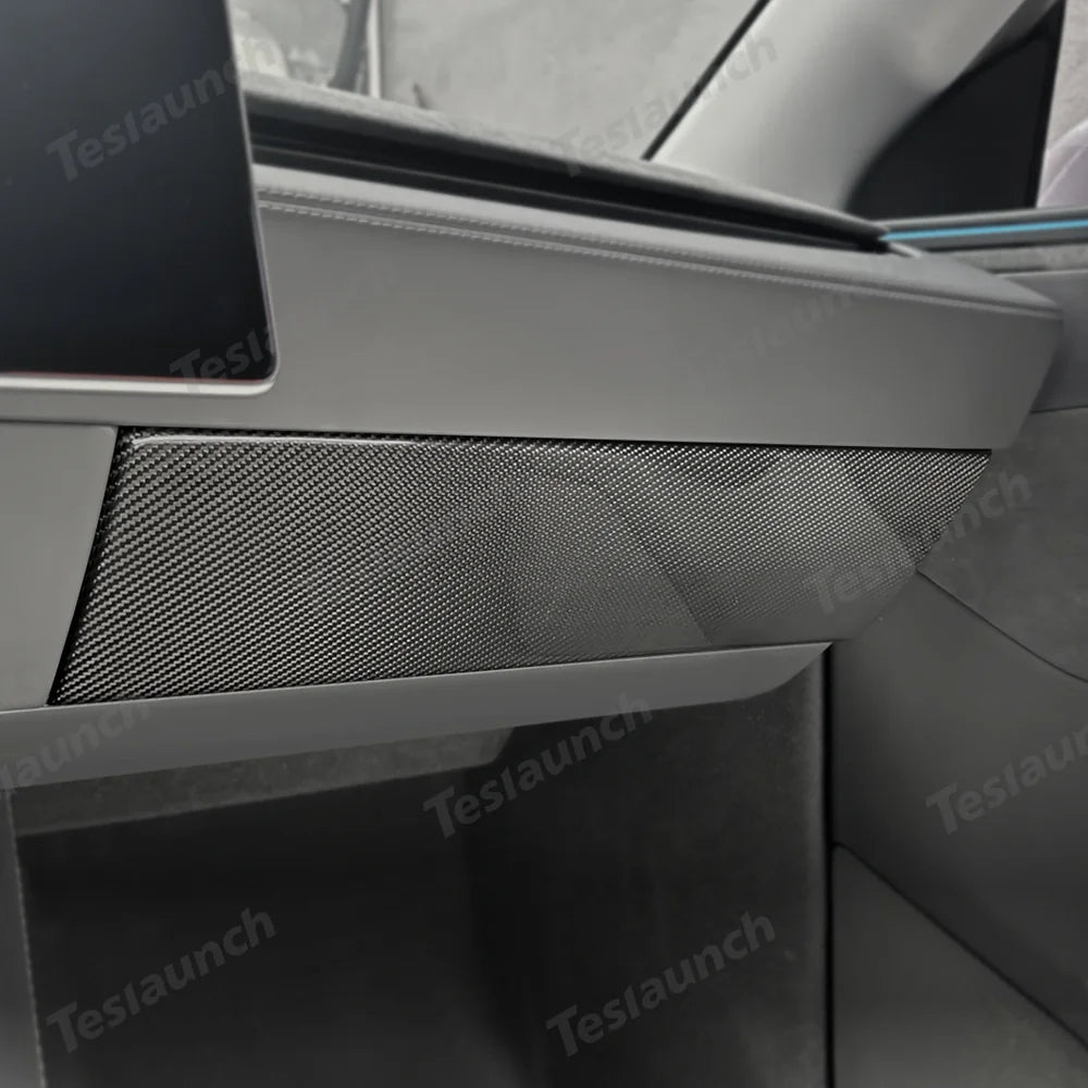 [Real Carbon Fiber] Glove Box Cover for Tesla Model Y Juniper 2025+ - T-Launch