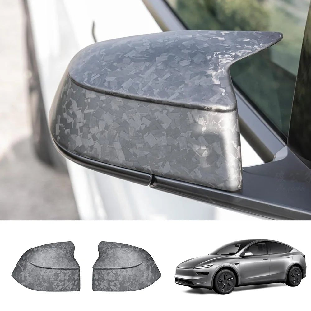 [Real Carbon Fiber] GT-Style Side Mirror Cover Caps for Tesla Model Y Juniper 2025+ - T-Launch