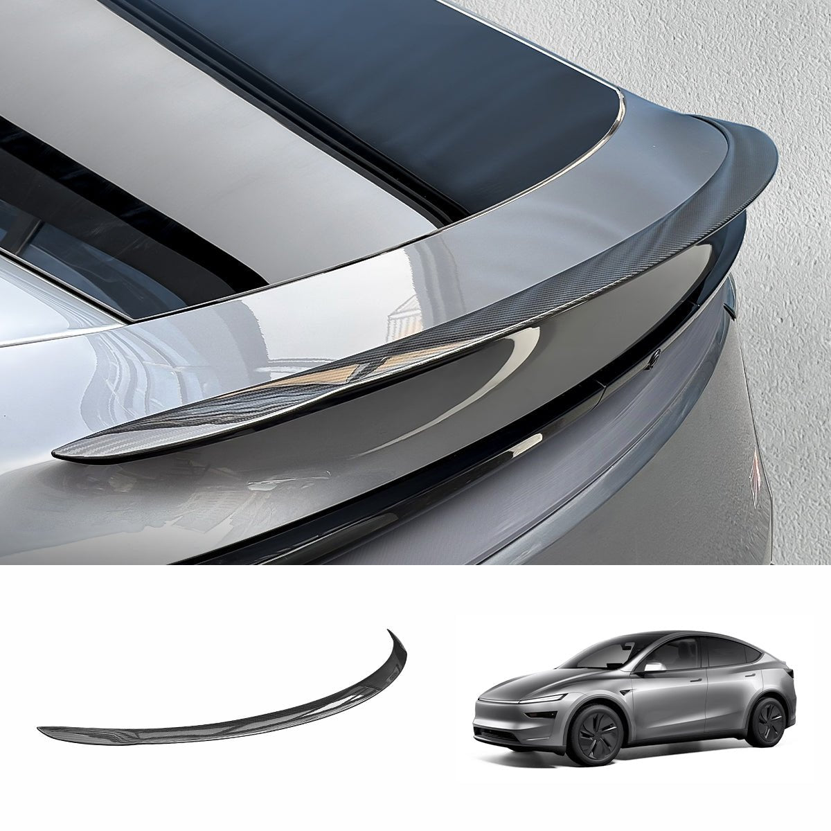 [Real Carbon Fiber] High-Performance Rear Spoiler for Tesla Model Y Juniper 2025+ - T-Launch
