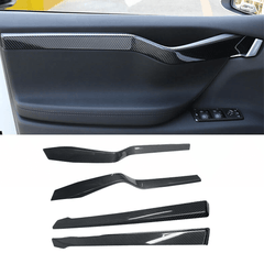 [Real Carbon Fiber] Inner Door Panel Trim Strips For Tesla Model X (2014-2020) - T-Launch