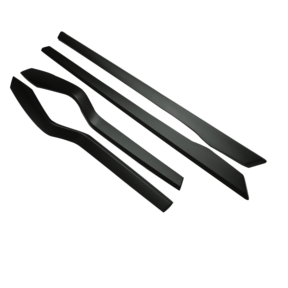 [Real Carbon Fiber] Inner Door Panel Trim Strips For Tesla Model X (2014-2020) - T-Launch