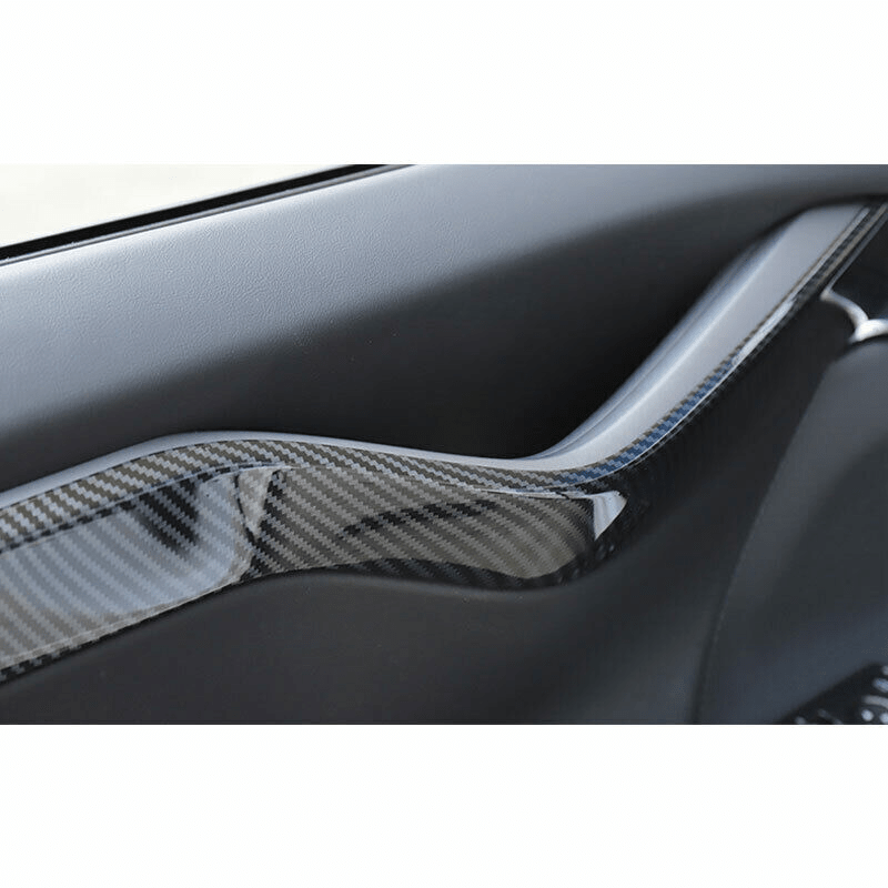 [Real Carbon Fiber] Inner Door Panel Trim Strips For Tesla Model X (2014-2020) - T-Launch
