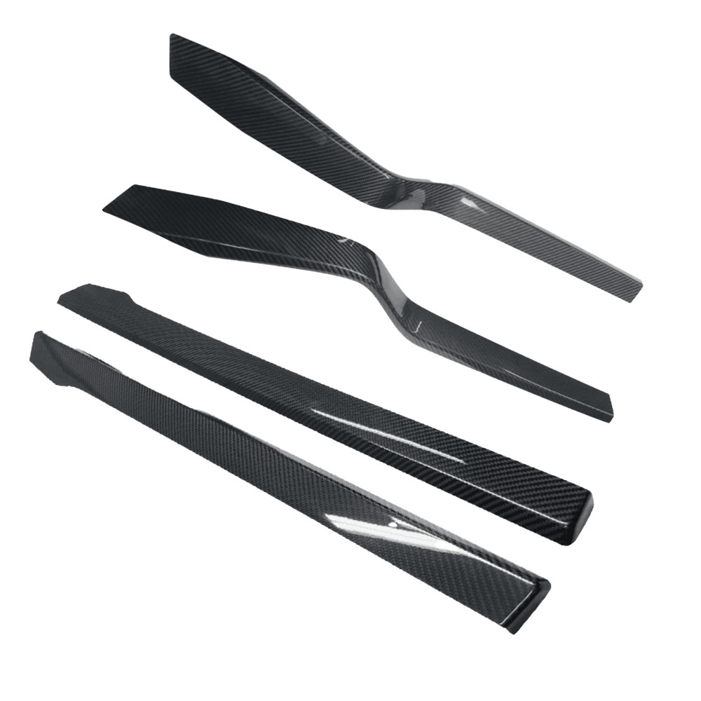 [Real Carbon Fiber] Inner Door Panel Trim Strips For Tesla Model X (2014-2020) - T-Launch