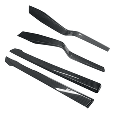 [Real Carbon Fiber] Inner Door Panel Trim Strips For Tesla Model X (2014-2020) - T-Launch