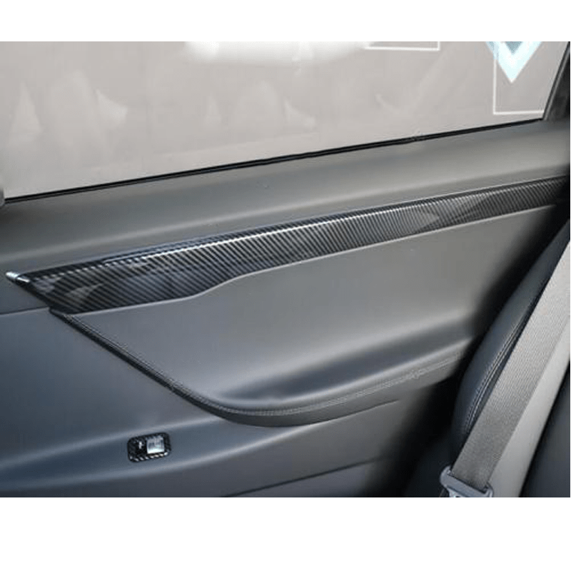 [Real Carbon Fiber] Inner Door Panel Trim Strips For Tesla Model X (2014-2020) - T-Launch