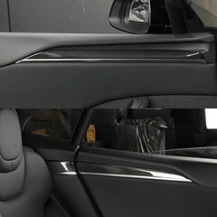 [Real Carbon Fiber] Inner Door Trim Cover for Tesla Model S 2022+ - T-Launch