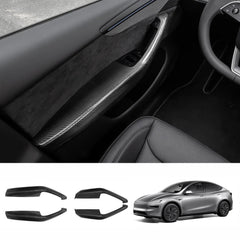 [Real Carbon Fiber] Interior Door Armrest Trim Covers for Tesla Model Y Juniper 2025+ (4PCS) - T-Launch