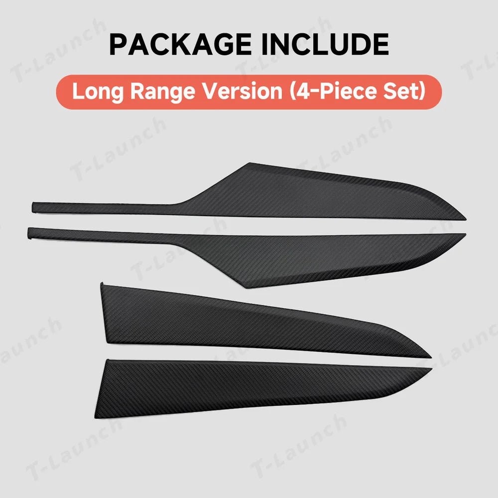 [Real Carbon Fiber] Interior Door Panel Trim Cover for Tesla Model Y Juniper 2025+ - T-Launch