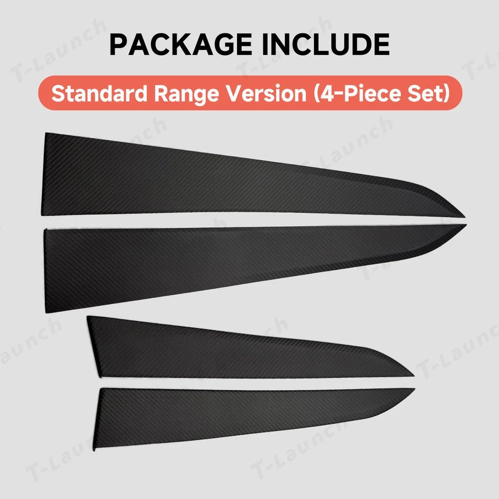 [Real Carbon Fiber] Interior Door Panel Trim Cover for Tesla Model Y Juniper 2025+ - T-Launch