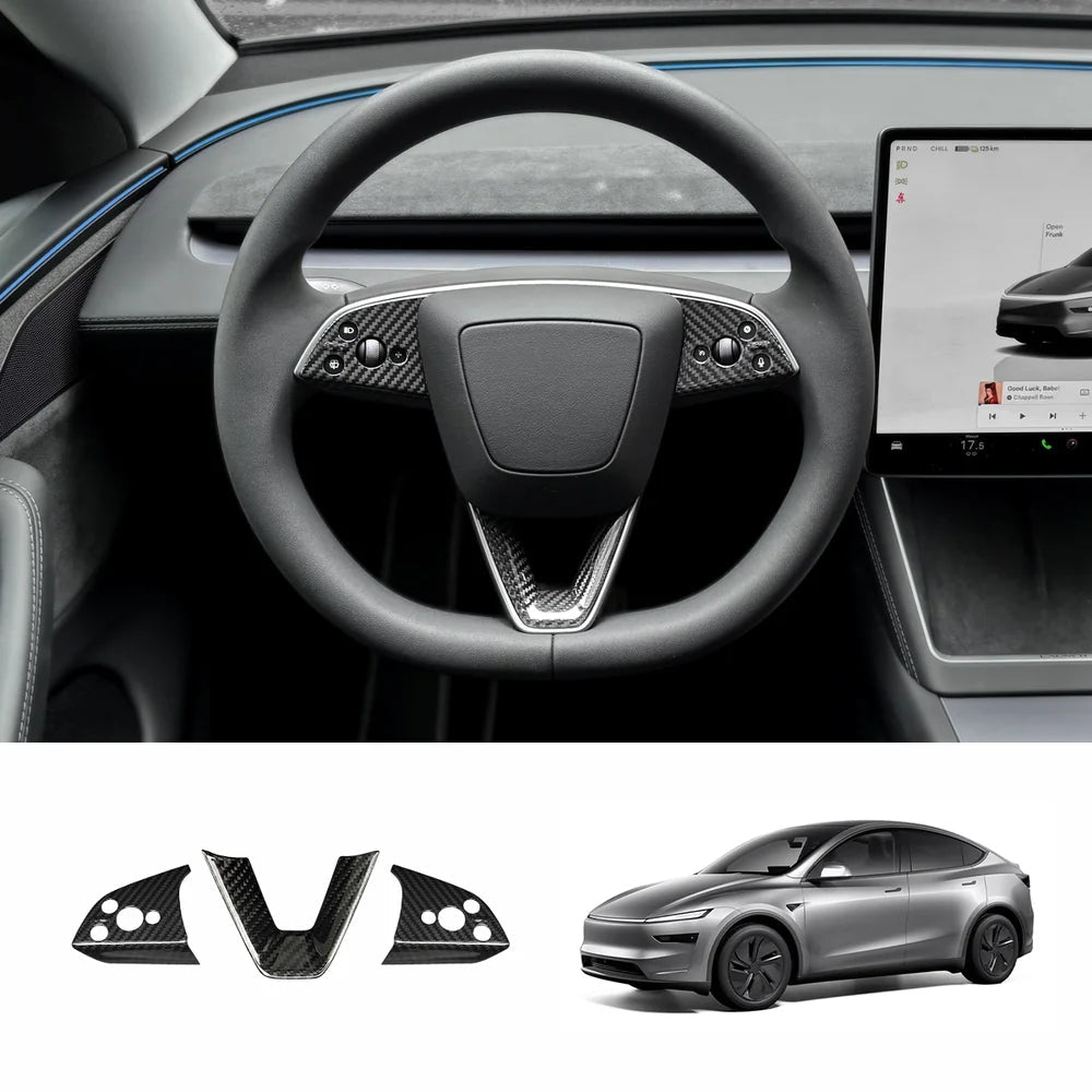 [Real Carbon Fiber] Interior & Exterior Upgrade Kit for Tesla Model Y Juniper 2025+ - T-Launch