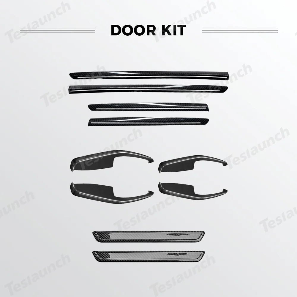 [Real Carbon Fiber] Interior & Exterior Upgrade Kit for Tesla Model Y Juniper 2025+ - T-Launch