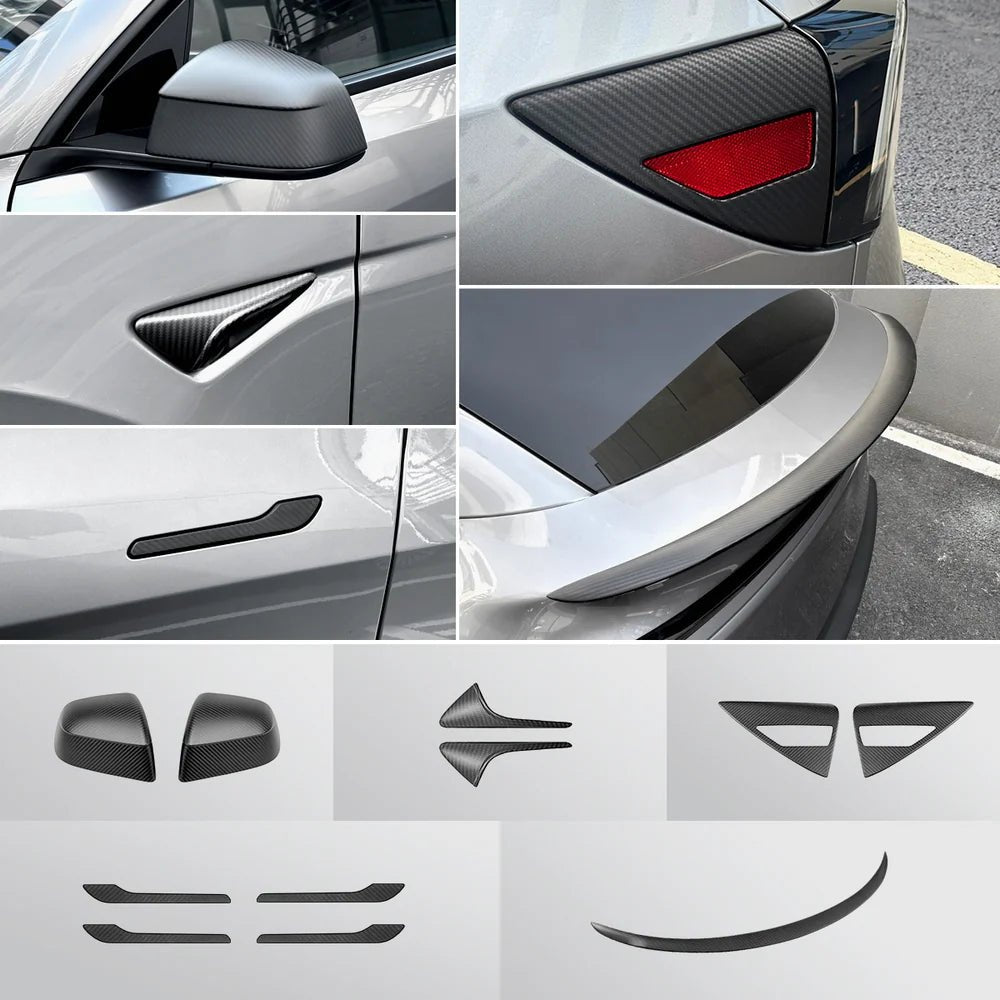 [Real Carbon Fiber] Interior & Exterior Upgrade Kit for Tesla Model Y Juniper 2025+ - T-Launch