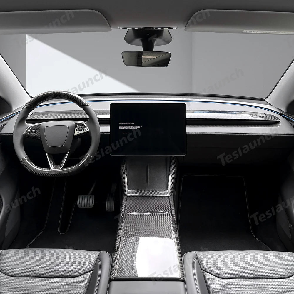 [Real Carbon Fiber] Interior & Exterior Upgrade Kit for Tesla Model Y Juniper 2025+ - T-Launch