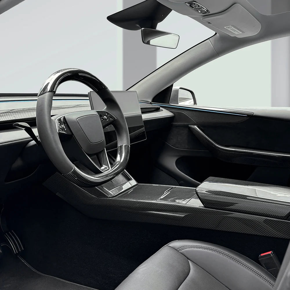 [Real Carbon Fiber] Interior & Exterior Upgrade Kit for Tesla Model Y Juniper 2025+ - T-Launch