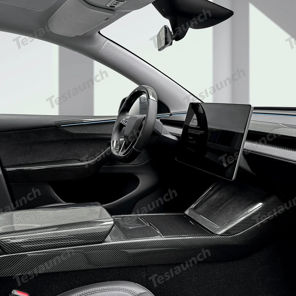 [Real Carbon Fiber] Interior & Exterior Upgrade Kit for Tesla Model Y Juniper 2025+ - T-Launch