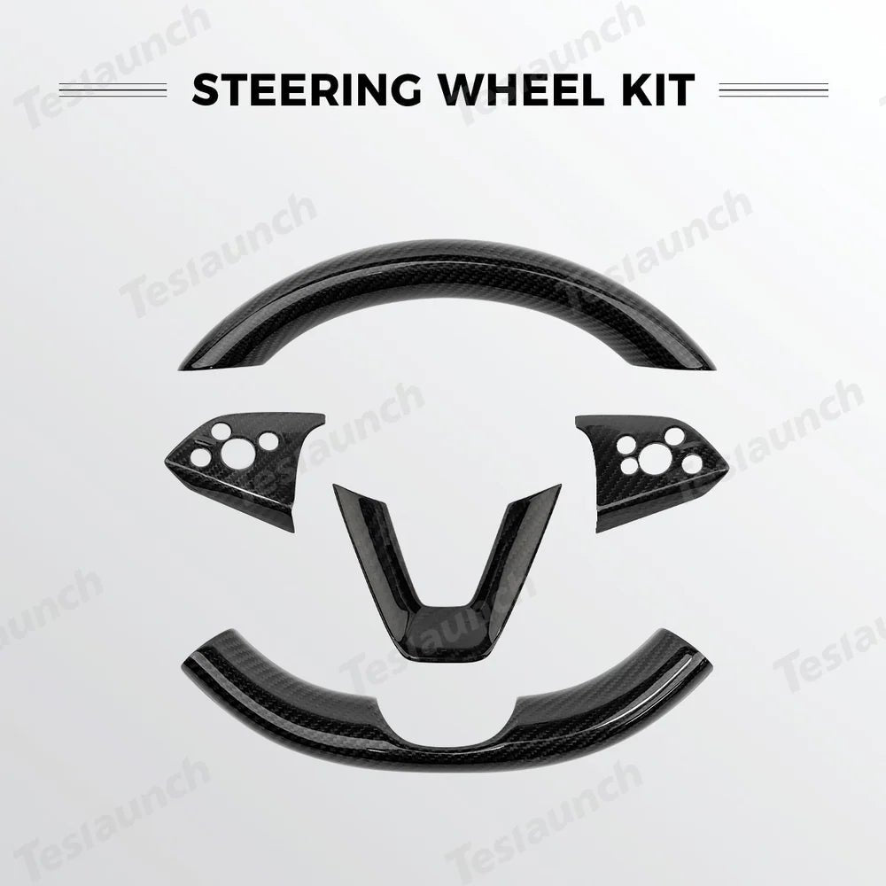 [Real Carbon Fiber] Interior & Exterior Upgrade Kit for Tesla Model Y Juniper 2025+ - T-Launch