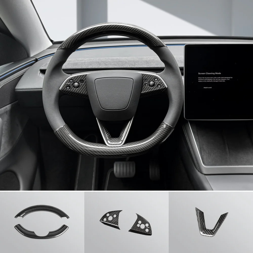 [Real Carbon Fiber] Interior & Exterior Upgrade Kit for Tesla Model Y Juniper 2025+ - T-Launch