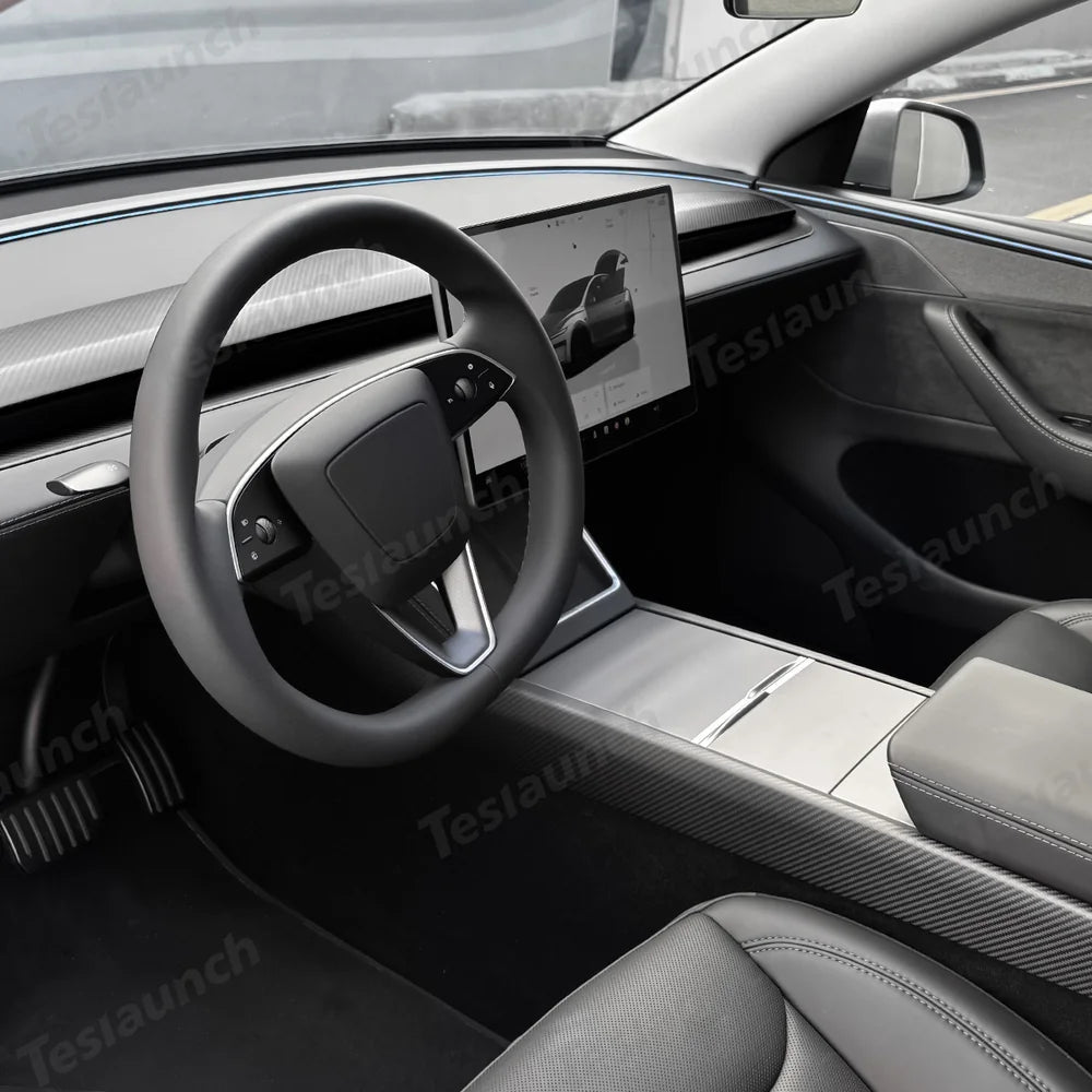 [Real Carbon Fiber] Interior & Exterior Upgrade Kit for Tesla Model Y Juniper 2025+ - T-Launch