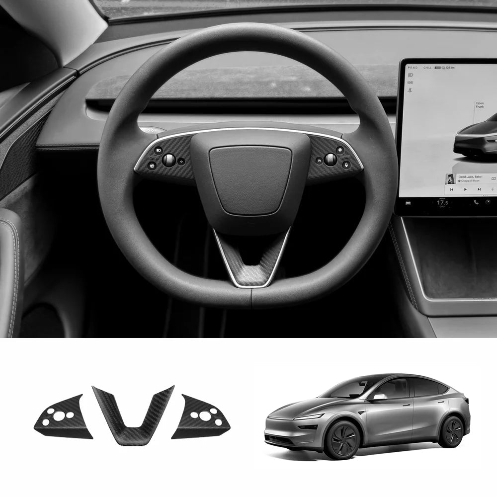 [Real Carbon Fiber] Interior & Exterior Upgrade Kit for Tesla Model Y Juniper 2025+ - T-Launch