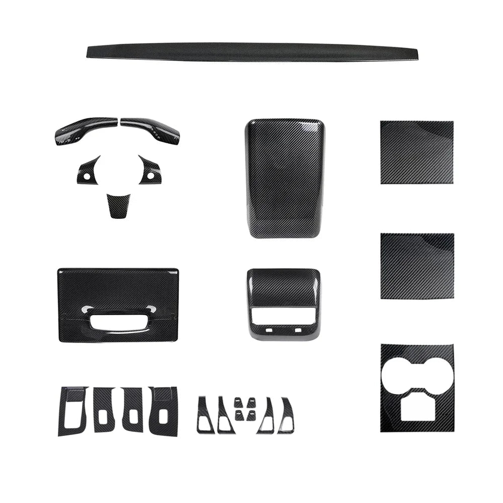 Real Carbon Fiber Interior Mods Wrap Kit for Tesla Model 3 / Y - T-Launch