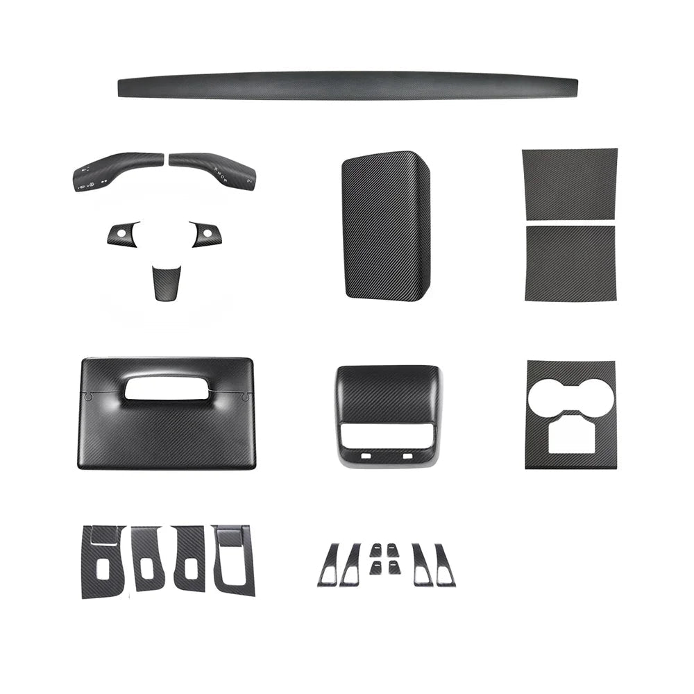 Real Carbon Fiber Interior Mods Wrap Kit for Tesla Model 3 / Y - T-Launch