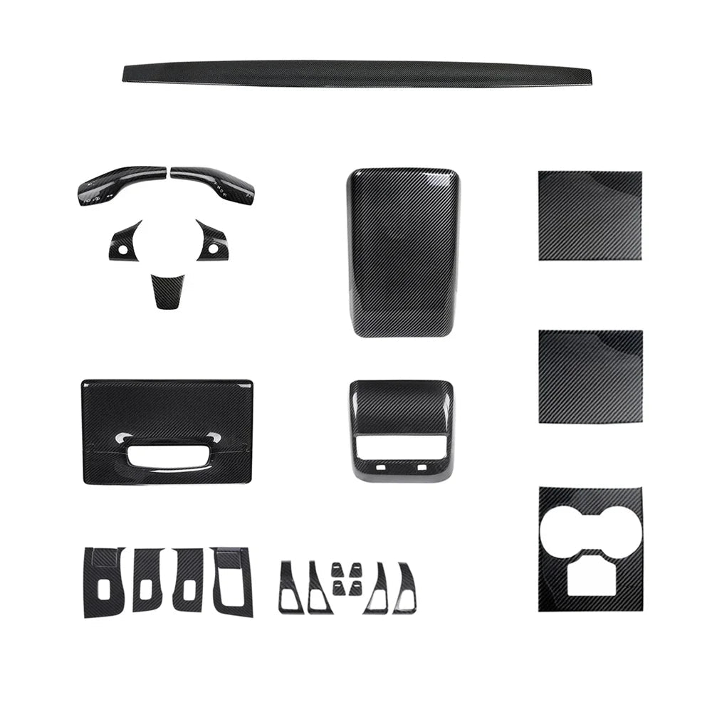 Real Carbon Fiber Interior Mods Wrap Kit for Tesla Model 3 / Y - T-Launch