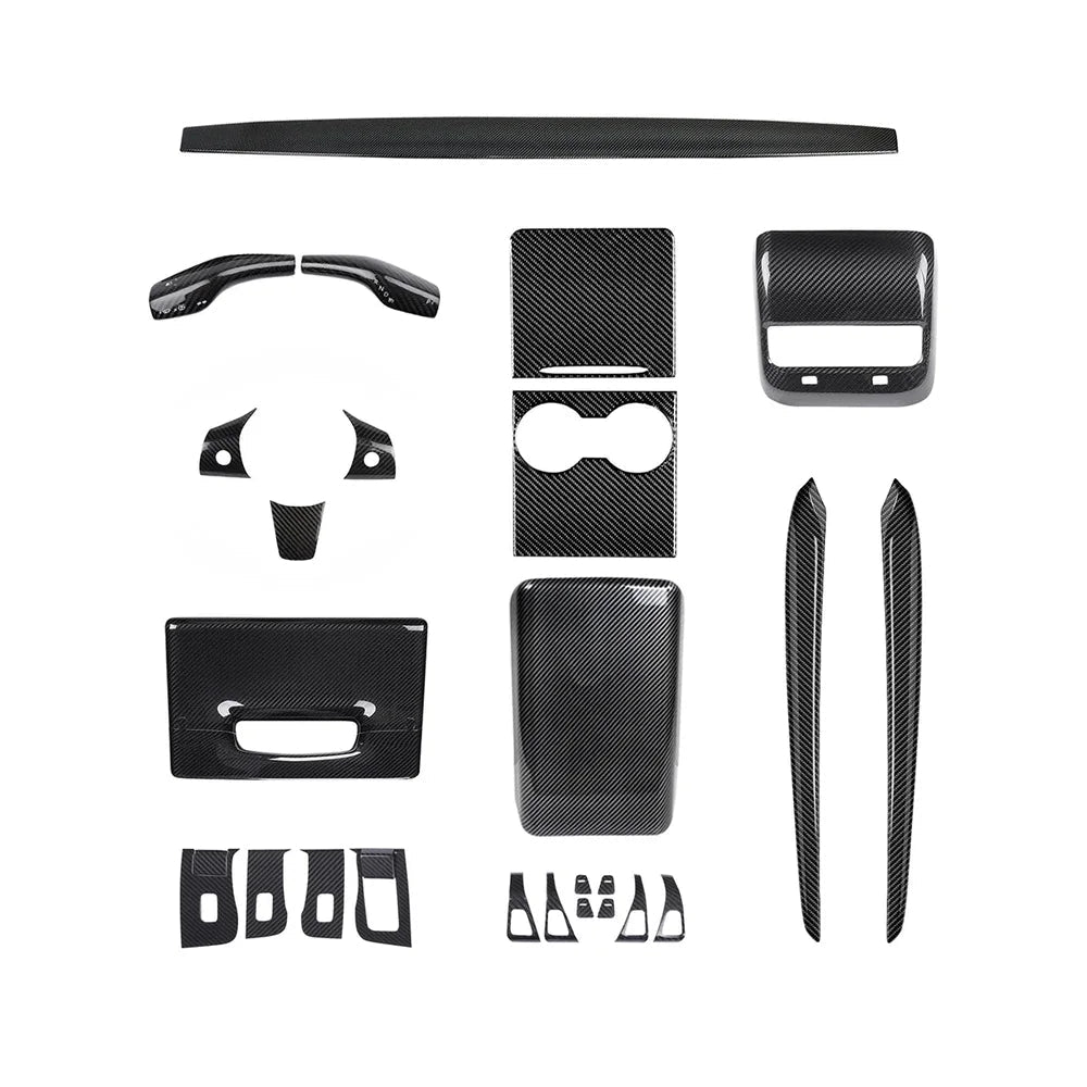 Real Carbon Fiber Interior Mods Wrap Kit for Tesla Model 3 / Y - T-Launch