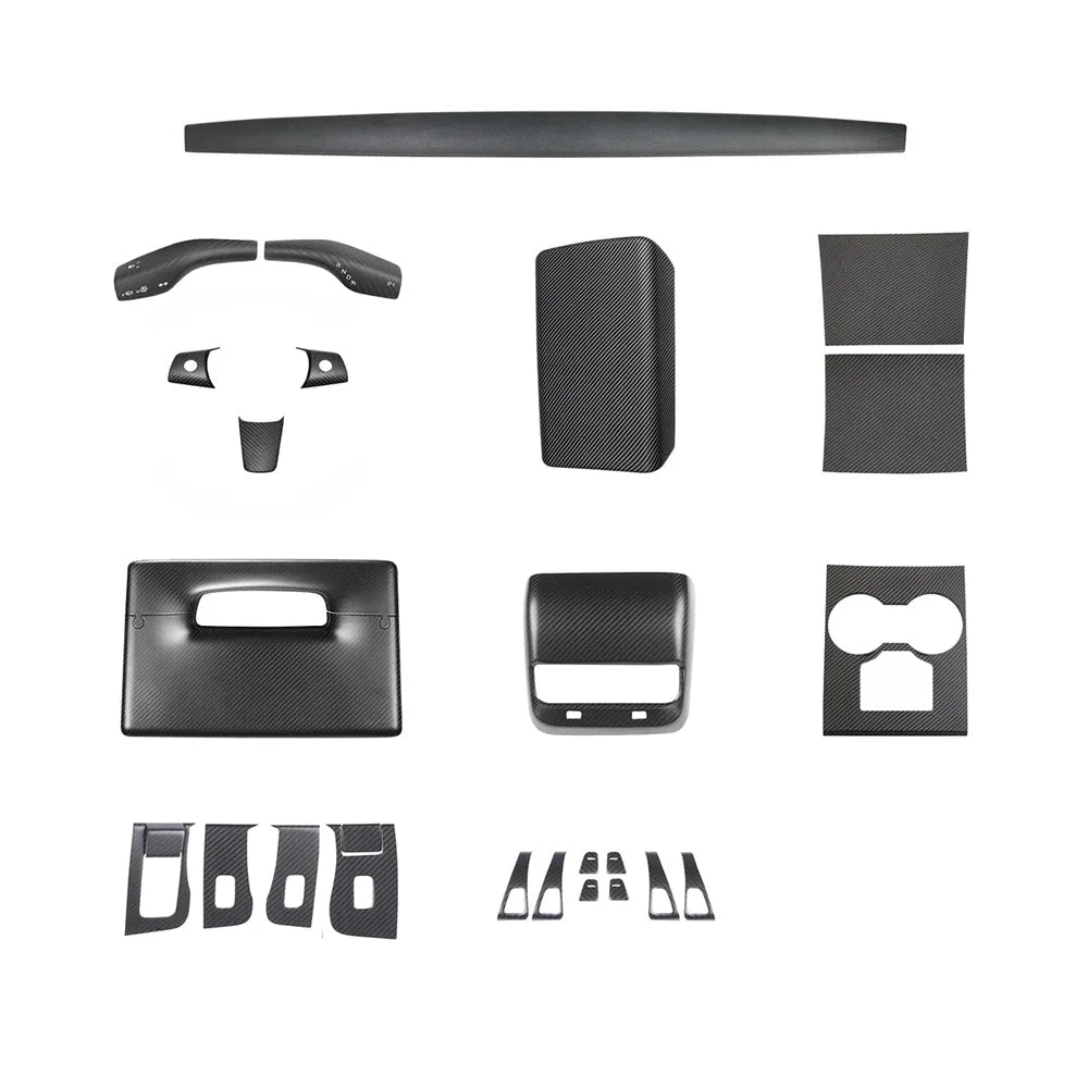 Real Carbon Fiber Interior Mods Wrap Kit for Tesla Model 3 / Y - T-Launch