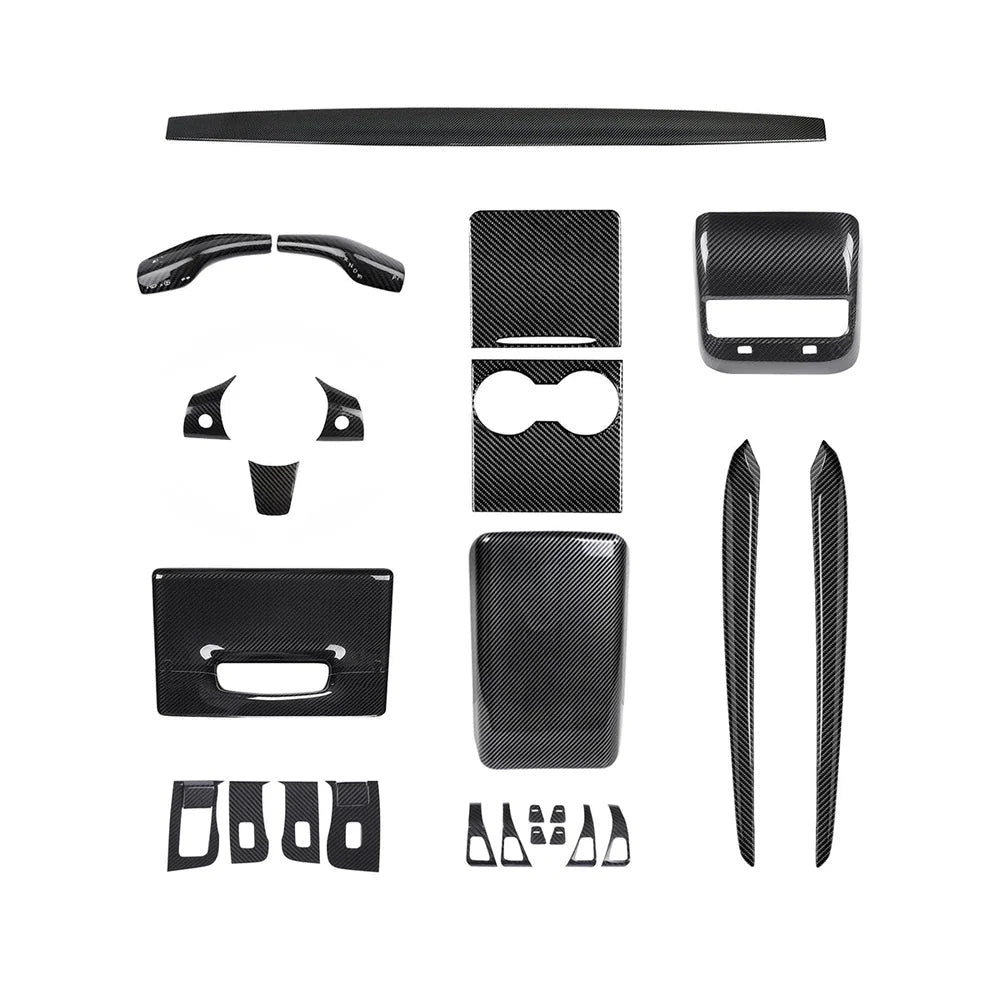 Real Carbon Fiber Interior Mods Wrap Kit for Tesla Model 3 / Y - T-Launch