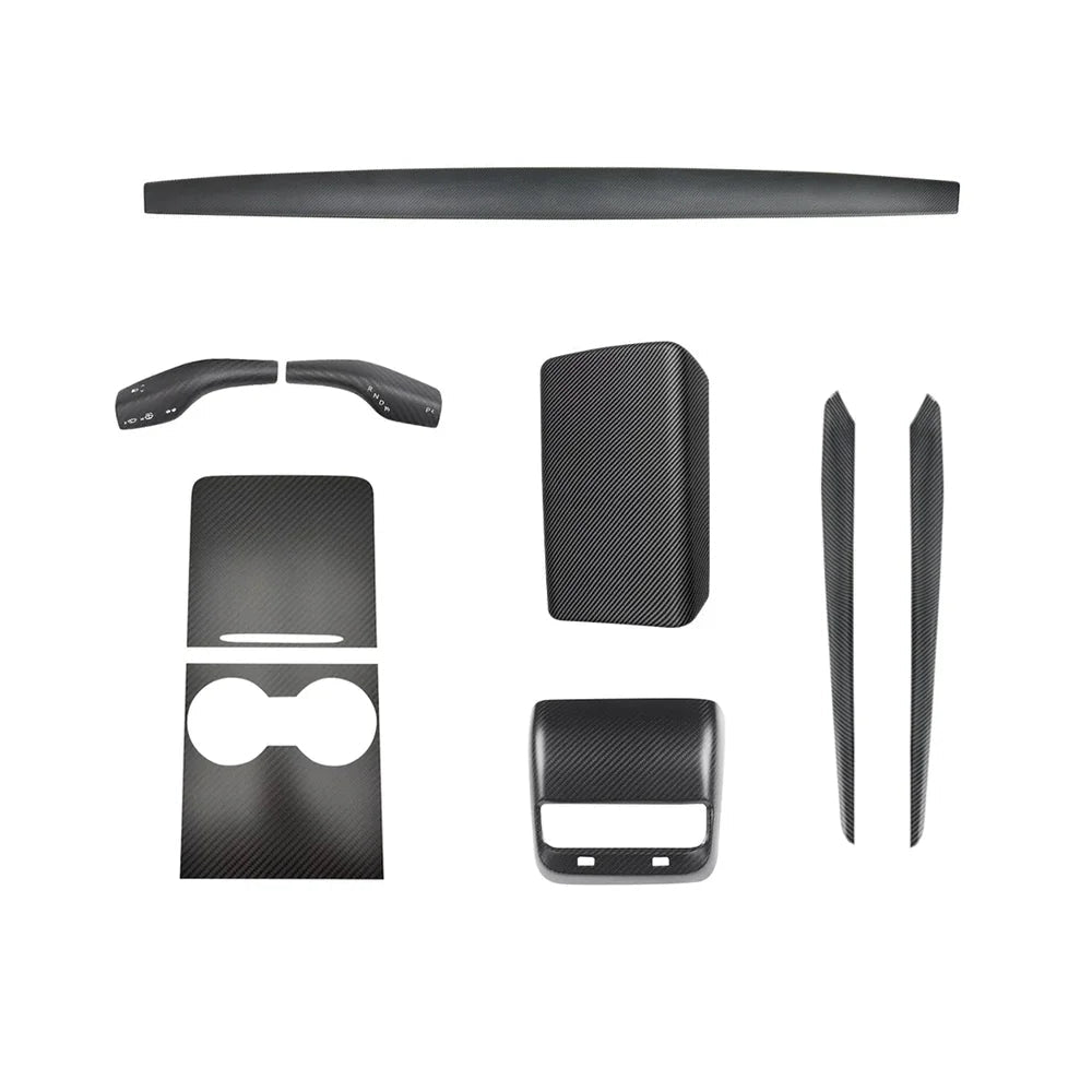 Real Carbon Fiber Interior Mods Wrap Kit for Tesla Model 3 / Y - T-Launch