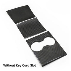 [Real Carbon Fiber] Model 3/Y Center Console Overlays, Decoration Wrap Cover (Gen. 1) (2017-2020) - T-Launch