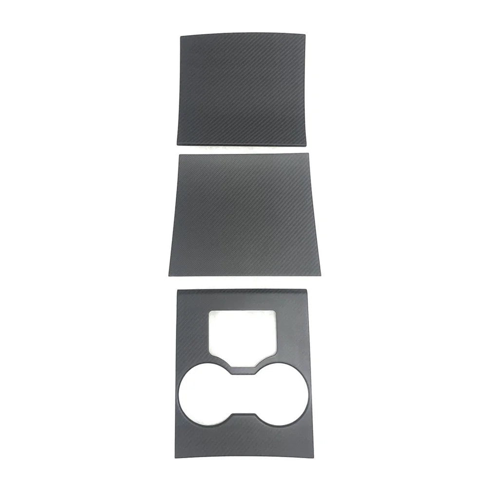 [Real Carbon Fiber] Model 3/Y Center Console Overlays, Decoration Wrap Cover (Gen. 1) (2017-2020) - T-Launch