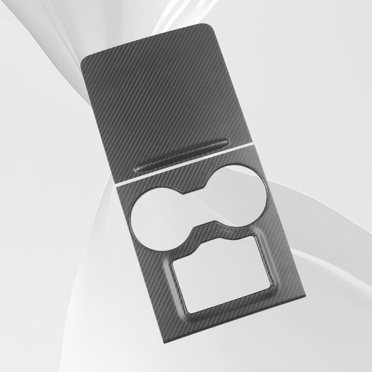 [Real Carbon Fiber] Model 3/Y Center Console Overlays With Key Card Slot (Gen. 2) (2021-2023) - T-Launch