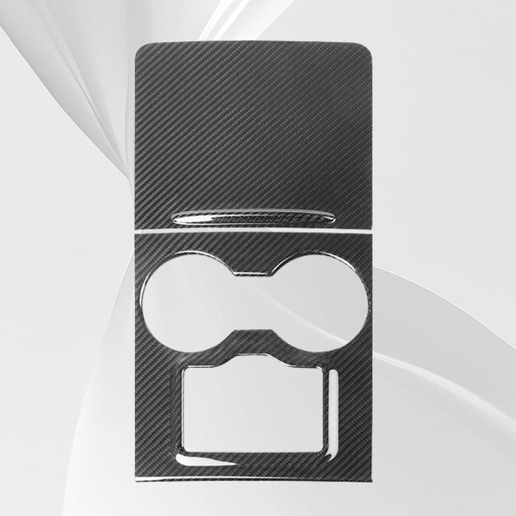 [Real Carbon Fiber] Model 3/Y Center Console Overlays With Key Card Slot (Gen. 2) (2021-2023) - T-Launch