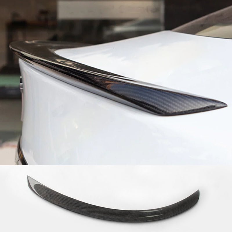 [Real Carbon Fiber] OEM Rear Trunk Lip Spoiler for Tesla Model S 2014+ - T-Launch