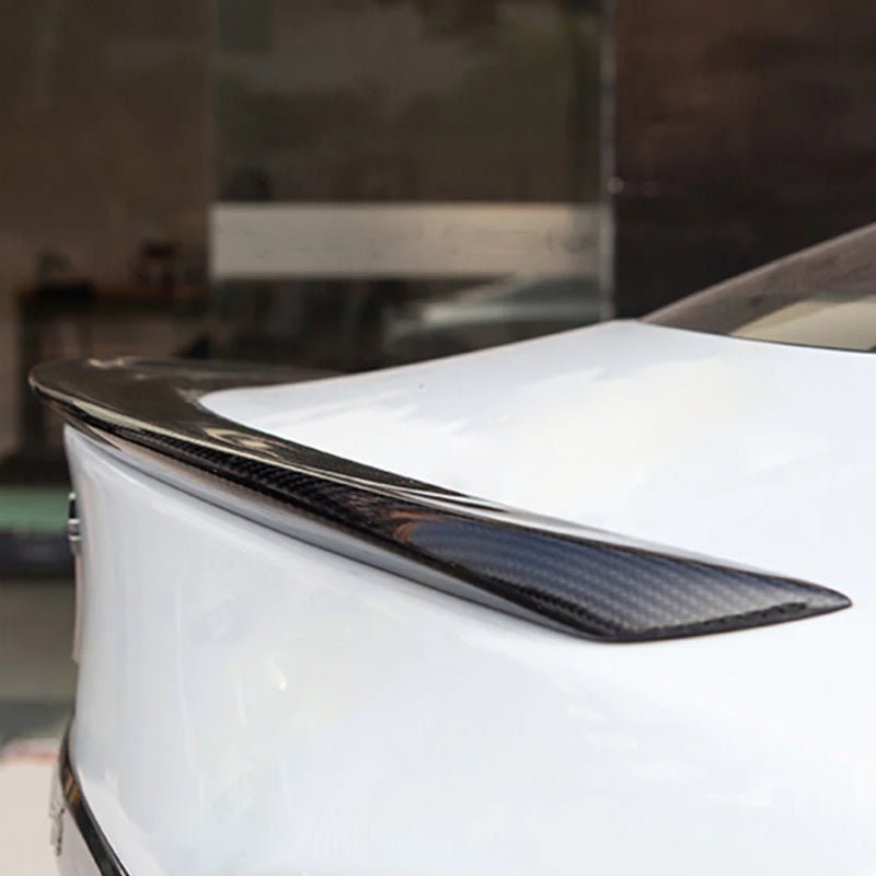 [Real Carbon Fiber] OEM Rear Trunk Lip Spoiler for Tesla Model S 2014+ - T-Launch