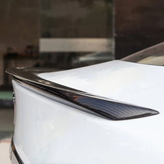 [Real Carbon Fiber] OEM Rear Trunk Lip Spoiler for Tesla Model S 2014+ - T-Launch