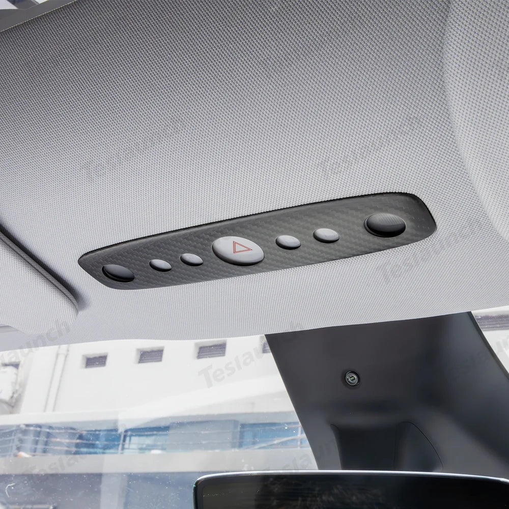 [Real Carbon Fiber] Reading Light Cover for Tesla Model Y Juniper 2025+ - T-Launch