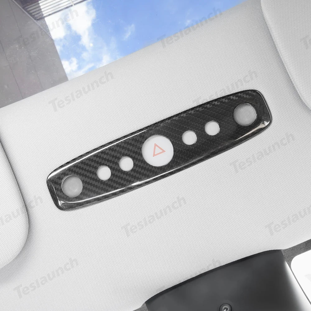 [Real Carbon Fiber] Reading Light Cover for Tesla Model Y Juniper 2025+ - T-Launch
