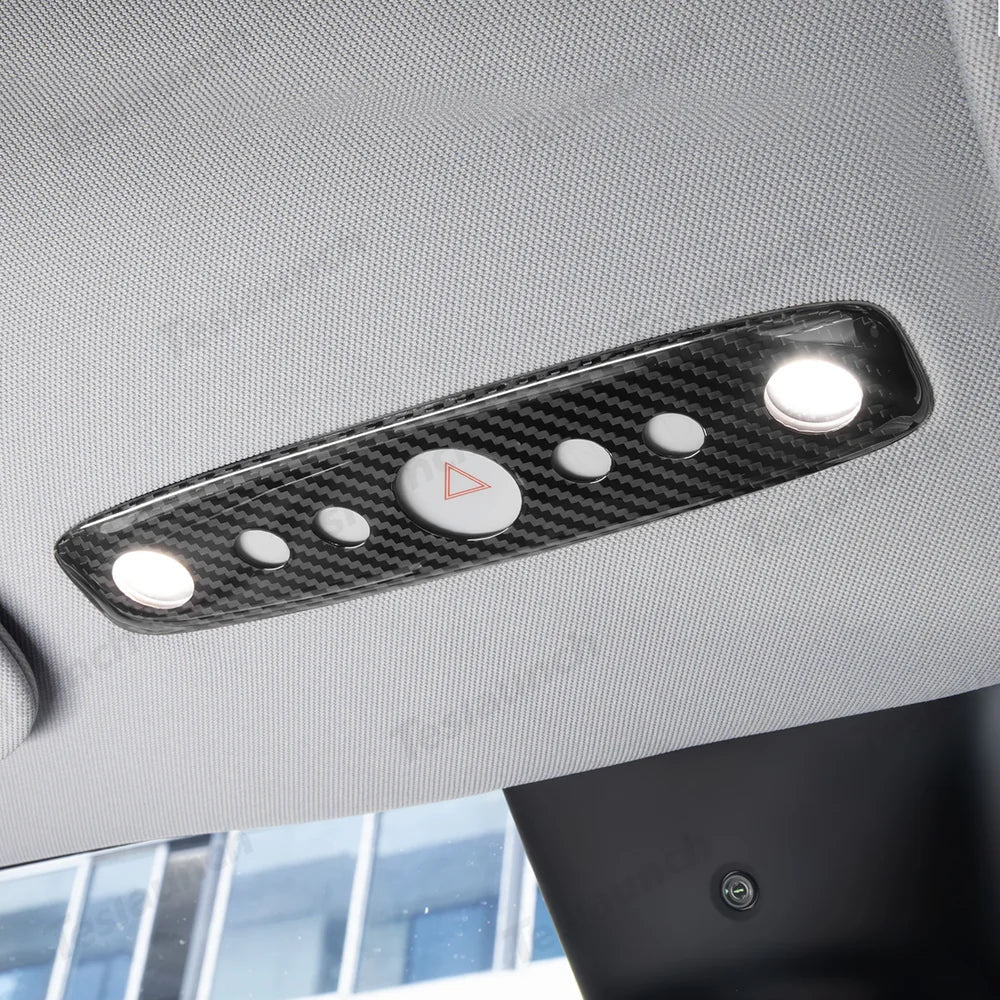 [Real Carbon Fiber] Reading Light Cover for Tesla Model Y Juniper 2025+ - T-Launch