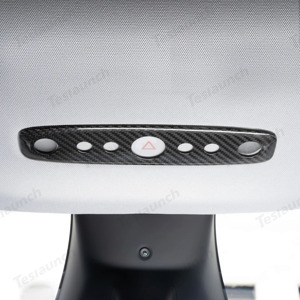 [Real Carbon Fiber] Reading Light Cover for Tesla Model Y Juniper 2025+ - T-Launch
