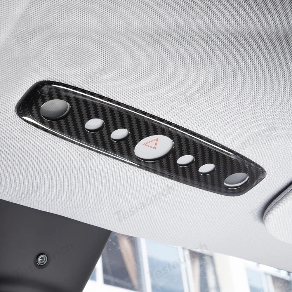 [Real Carbon Fiber] Reading Light Cover for Tesla Model Y Juniper 2025+ - T-Launch