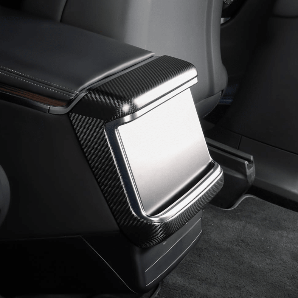 [Real Carbon Fiber] Rear AC Vent Cover for Tesla Model S/X 2022+ - T-Launch