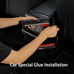 [Real Carbon Fiber] Rear AC Vent Cover for Tesla Model S/X 2022+ - T-Launch